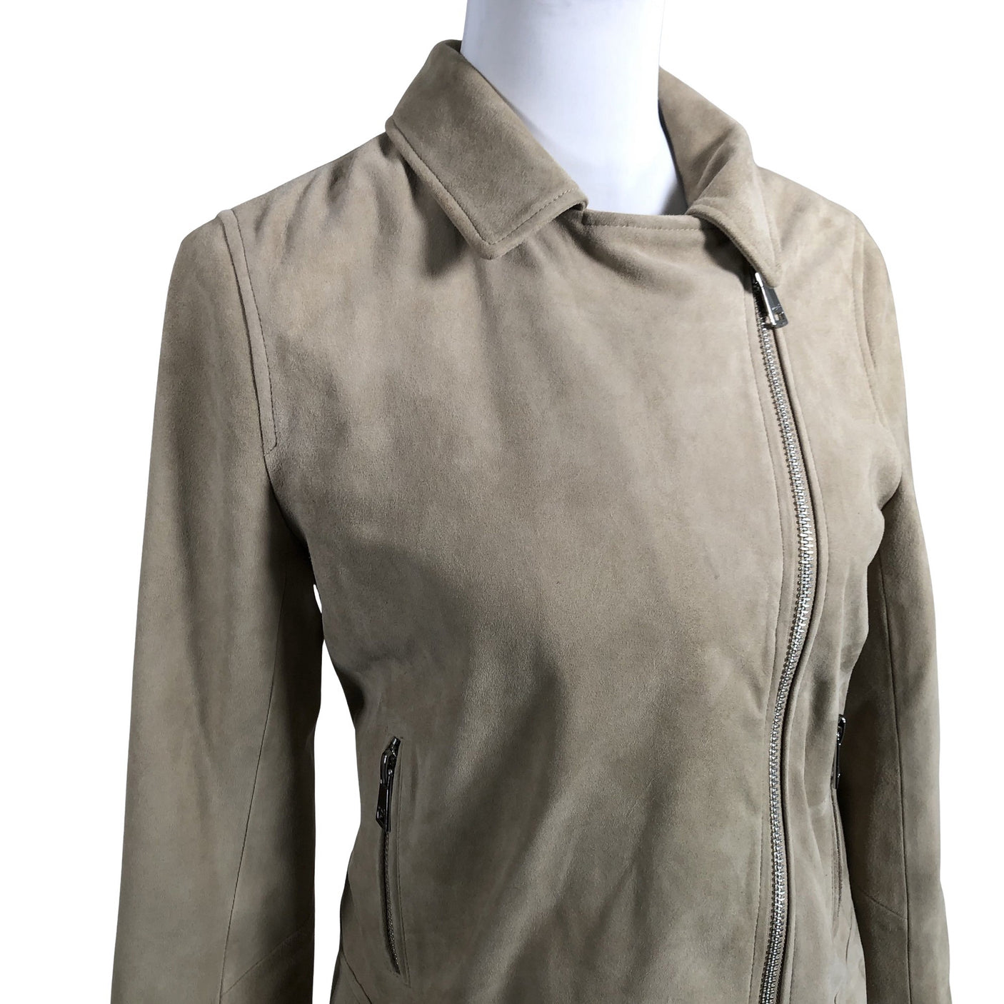Unisex Ouì - Leather jacket, size Ei kokoa - Beige (3)