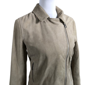 Unisex Ouì - Leather jacket, size Ei kokoa - Beige (3)