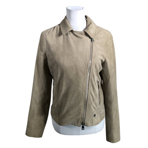 Unisex Ouì - Leather jacket, size Ei kokoa - Beige (1)