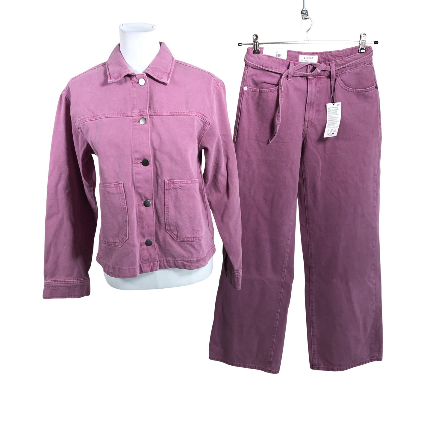 Unisex Lindex - Denim jacket, size Ei kokoa - Violet (1)