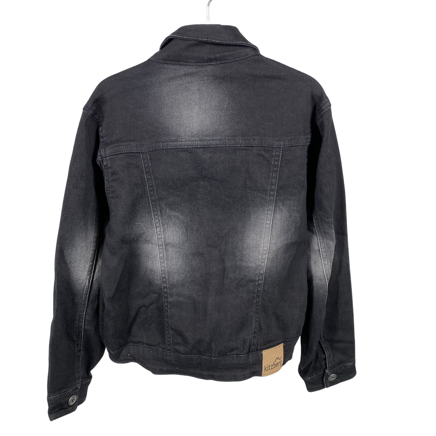 Unisex Kitzberg - Denim jacket, size 128 - 134 - Black (2)