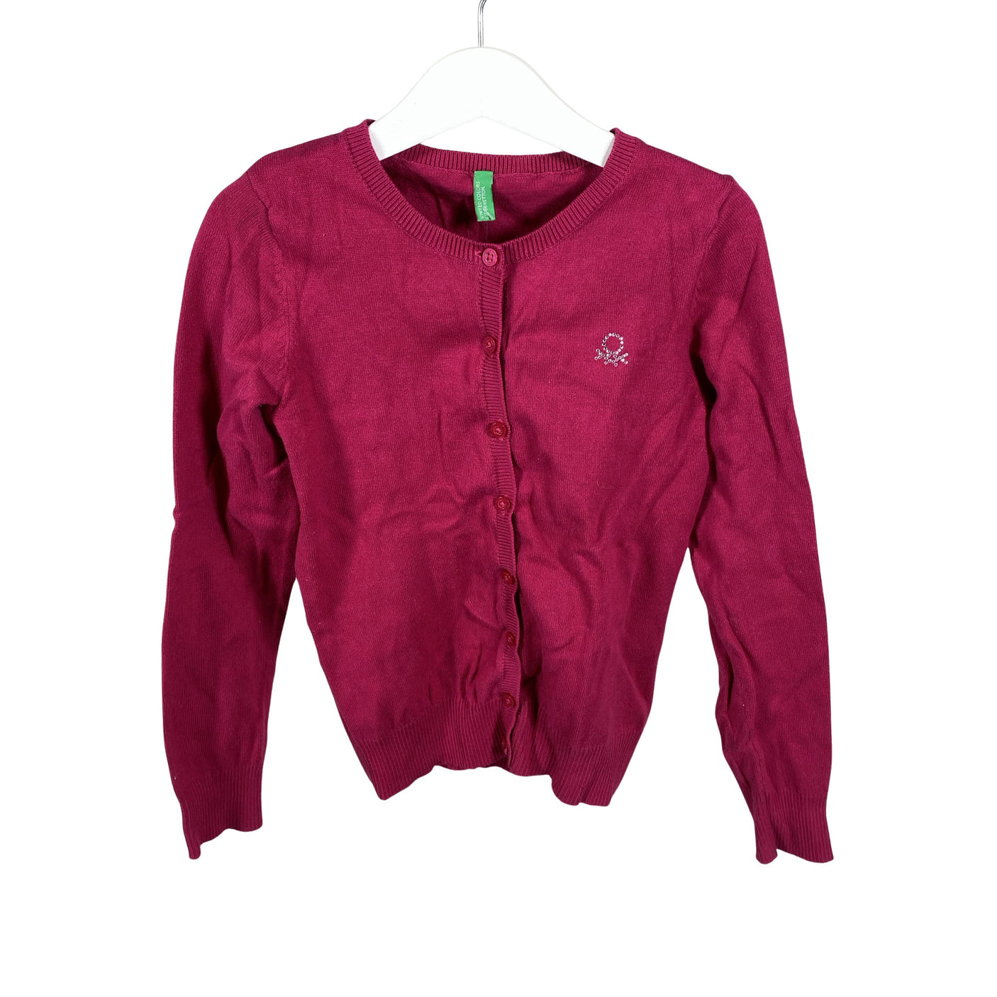 Unisex Benetton - Cardigan, size 128 - 134 - Pink (1)