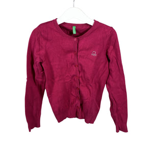 Unisex Benetton - Cardigan, size 128 - 134 - Pink (1)