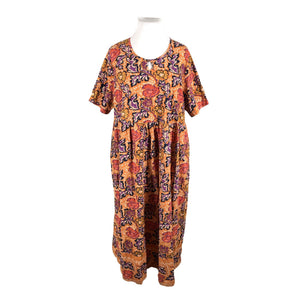Unisex Ulla Popken - Tricot dress, size 52 - Orange (1)