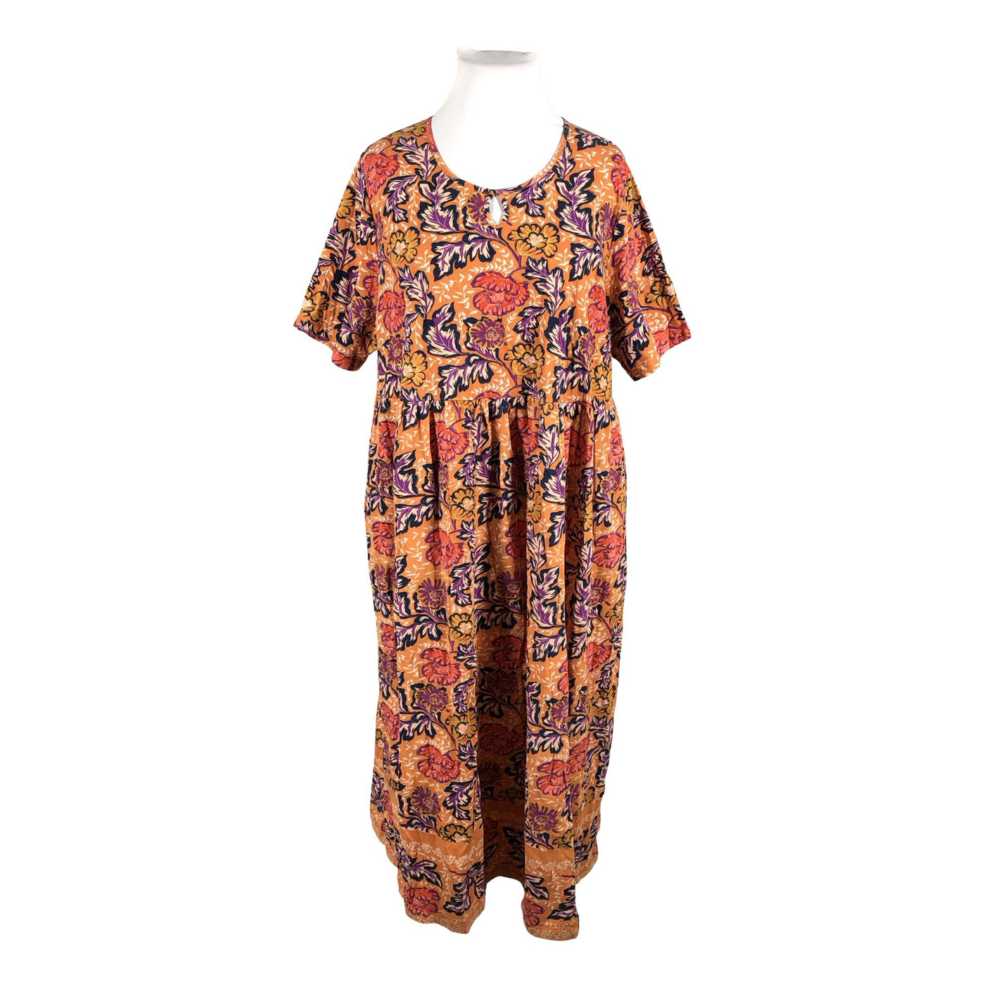 Unisex Ulla Popken - Tricot dress, size 52 - Orange (2)