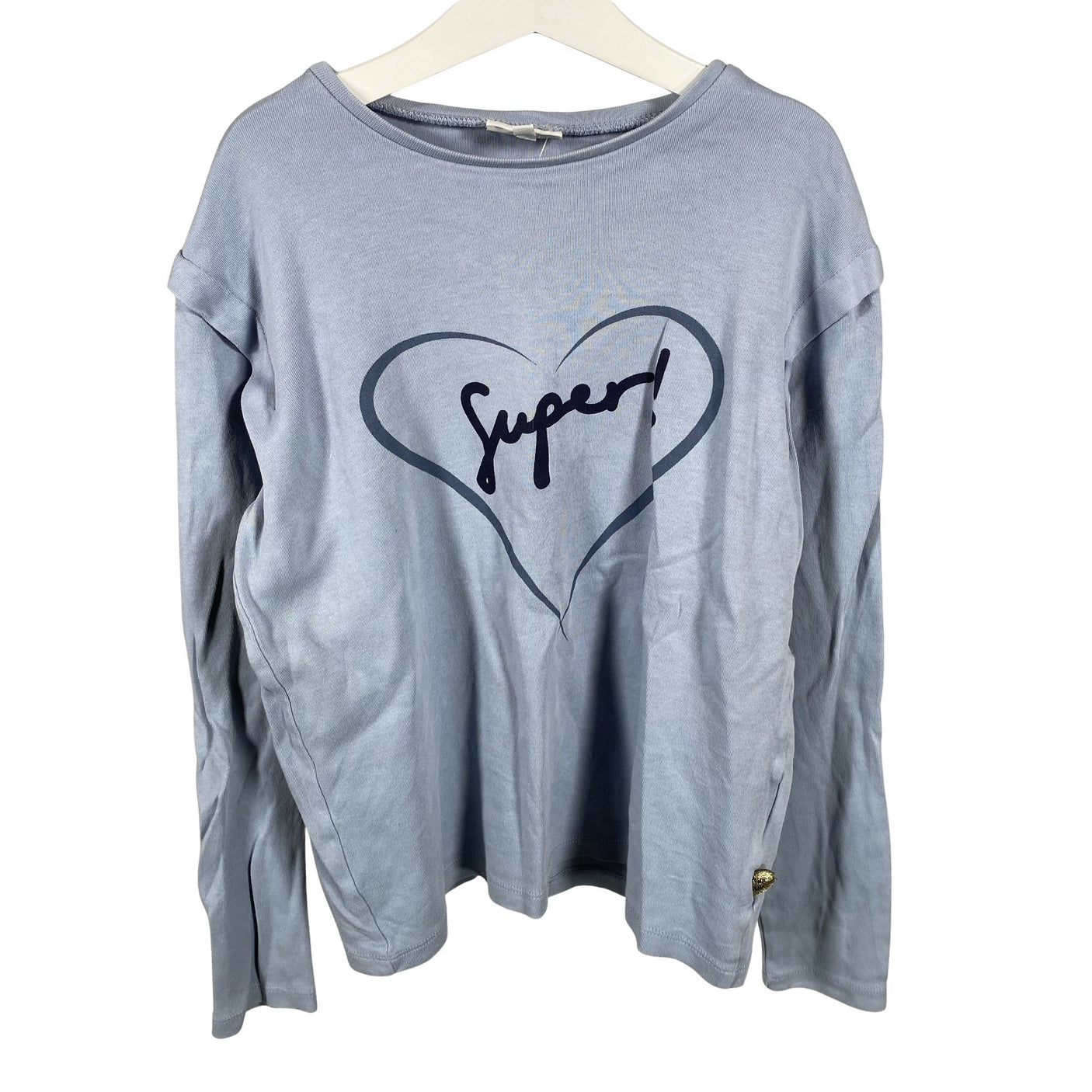 Unisex POMPdeLUX - Tricot shirt, size 146 - 152 - Light blue (1)