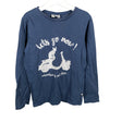 Unisex POMPdeLUX - Tricot shirt, size 128 - 134 - Blue ()