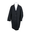 Unisex Muji - Wool coat, size 42 - Black ()