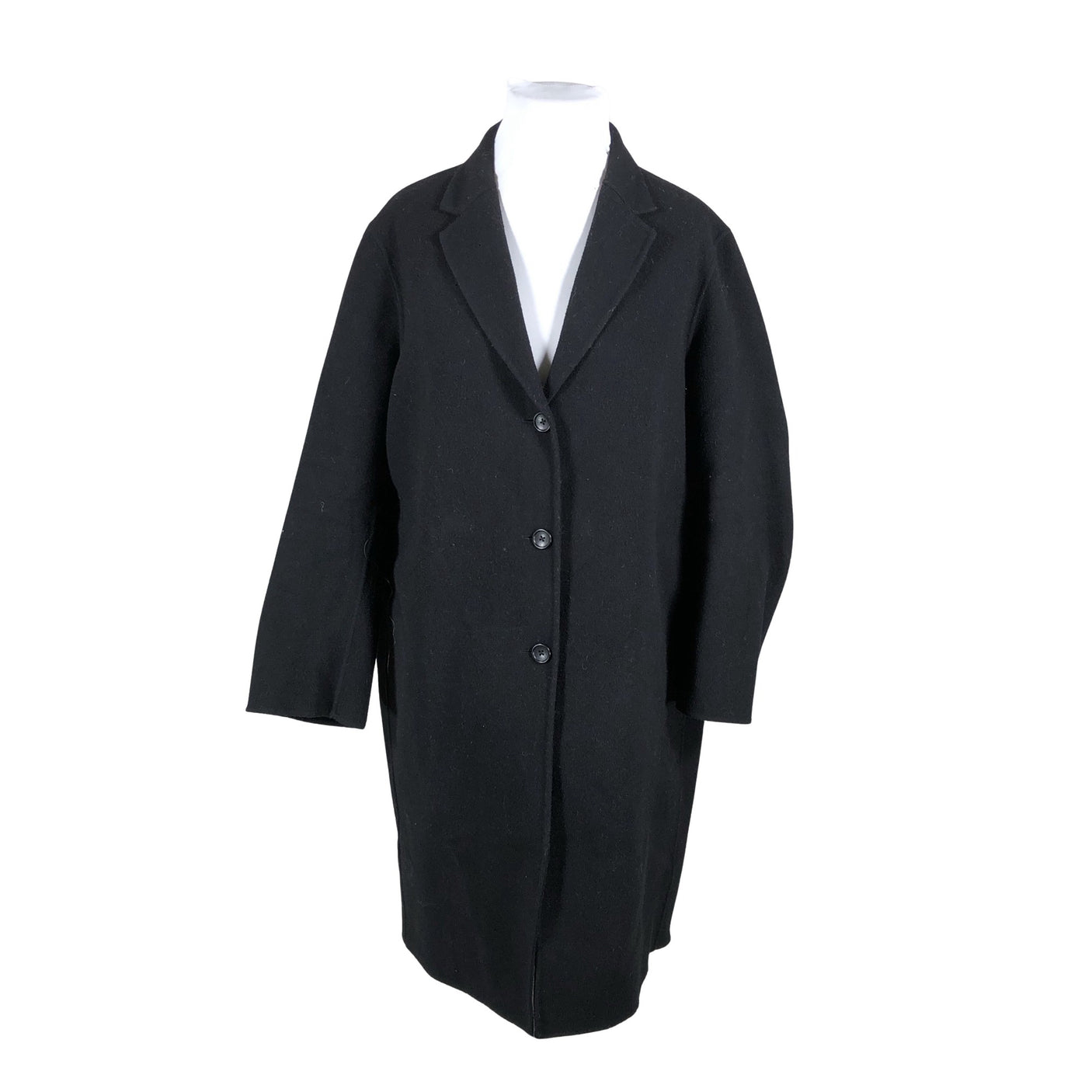 Unisex Muji - Wool coat, size 42 - Black (1)