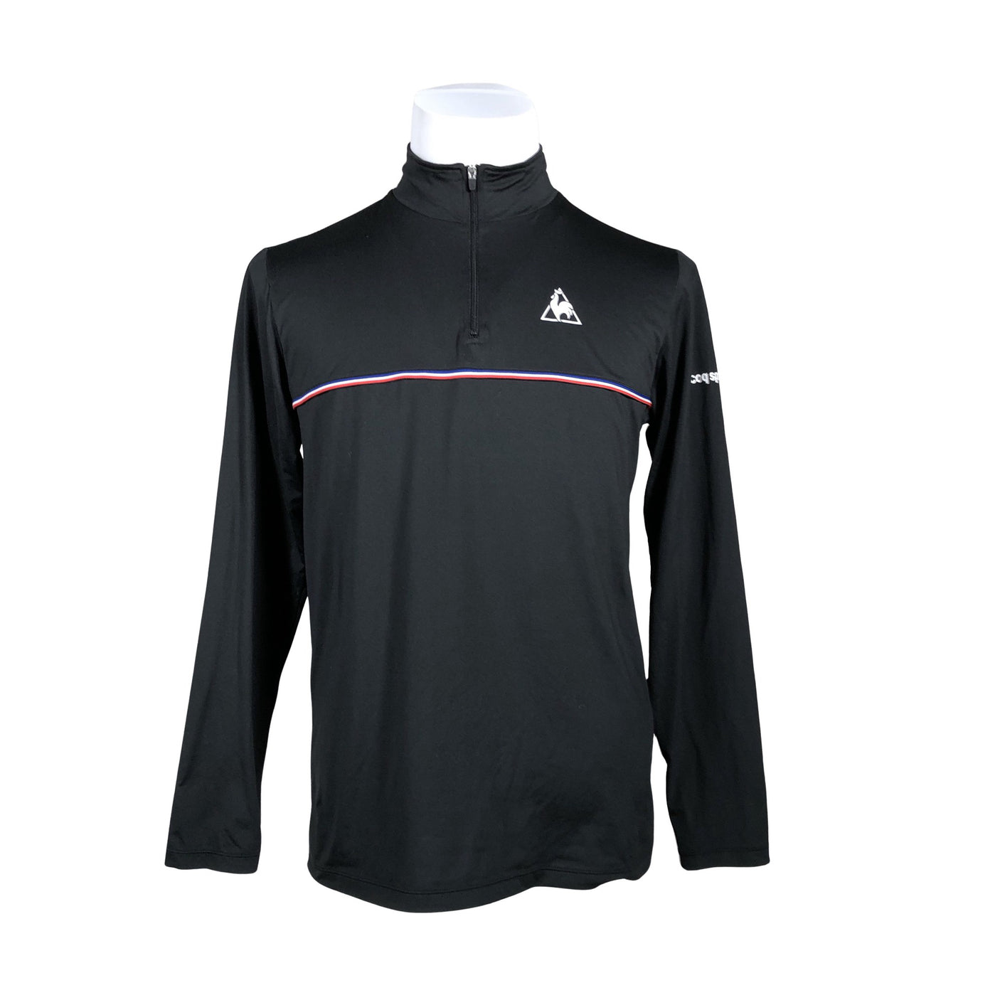 Unisex Le Coq Sportif - Sports shirt, long sleeve, size L - Black (1)