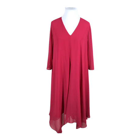 Unisex Persona by Marina Rinaldi - Schiffon dress, size 44 - Pink ()