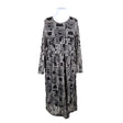 Unisex Culture - Schiffon dress, size 44 - Gray ()
