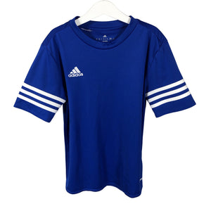Unisex Adidas - Sports shirt, short sleeve, size 146 - 152 - Blue (1)