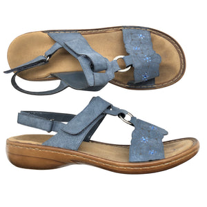 Unisex Rieker - Sandals, size 38 - Blue (1)