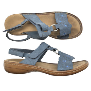Unisex Rieker - Sandals, size 38 - Blue (2)