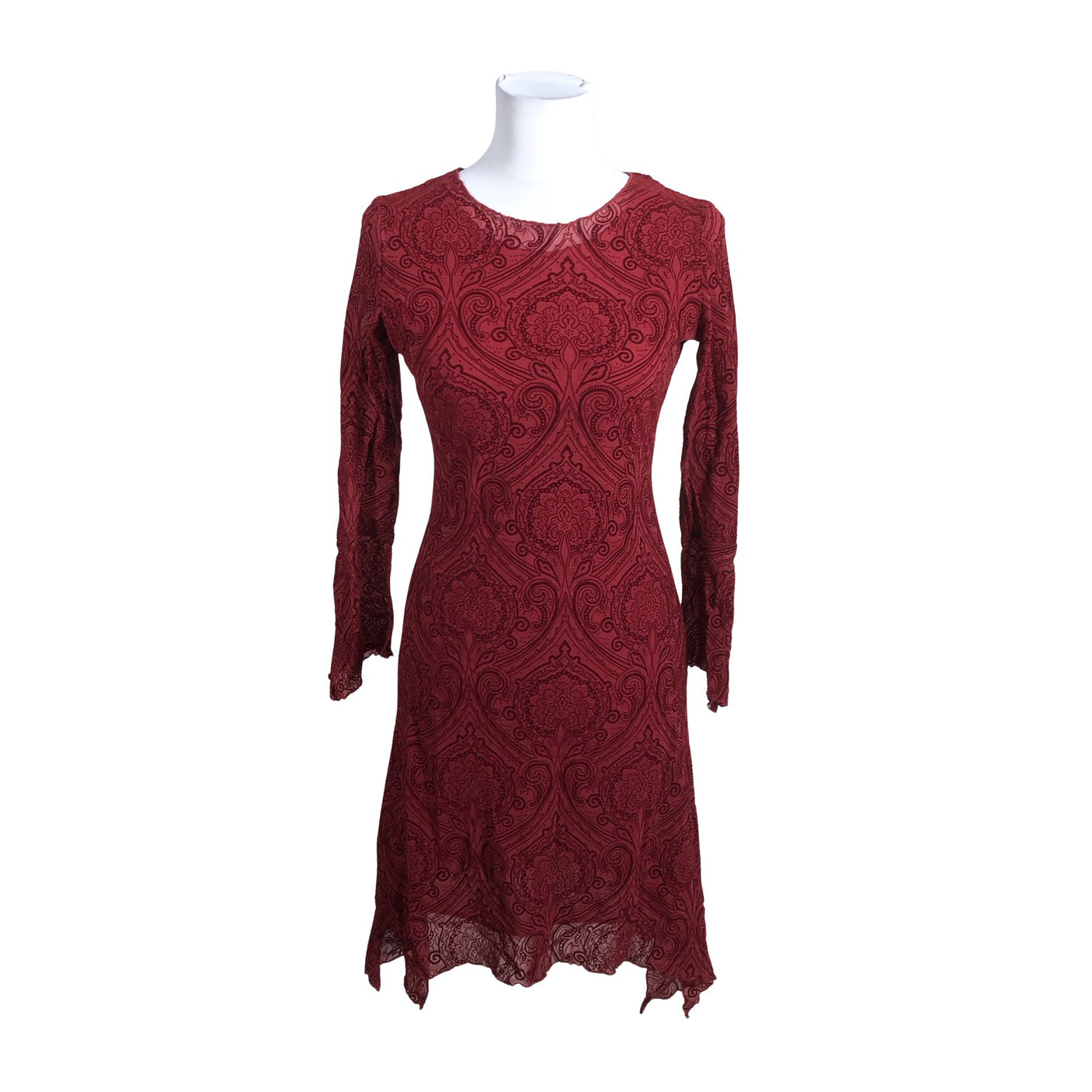Unisex Tazzia - Tricot dress, size 36 - Wine red (1)