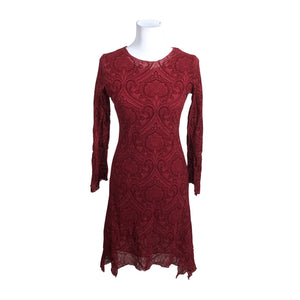 Unisex Tazzia - Tricot dress, size 36 - Wine red (1)