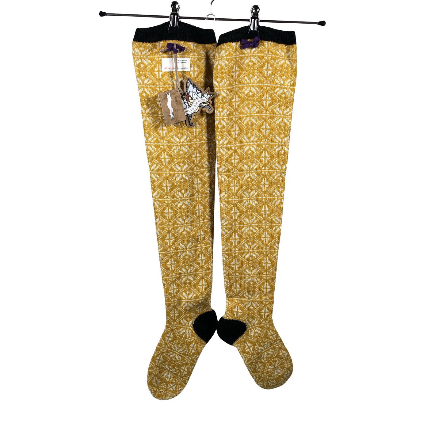 Unisex Odd Molly - Wool socks, size 38 - Yellow (2)