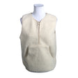 Unisex Lindex - Faux fur vest, size 38 - Natural white ()