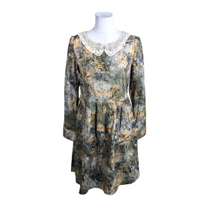 Unisex Lumoan - Schiffon dress, size 38 - Green (1)