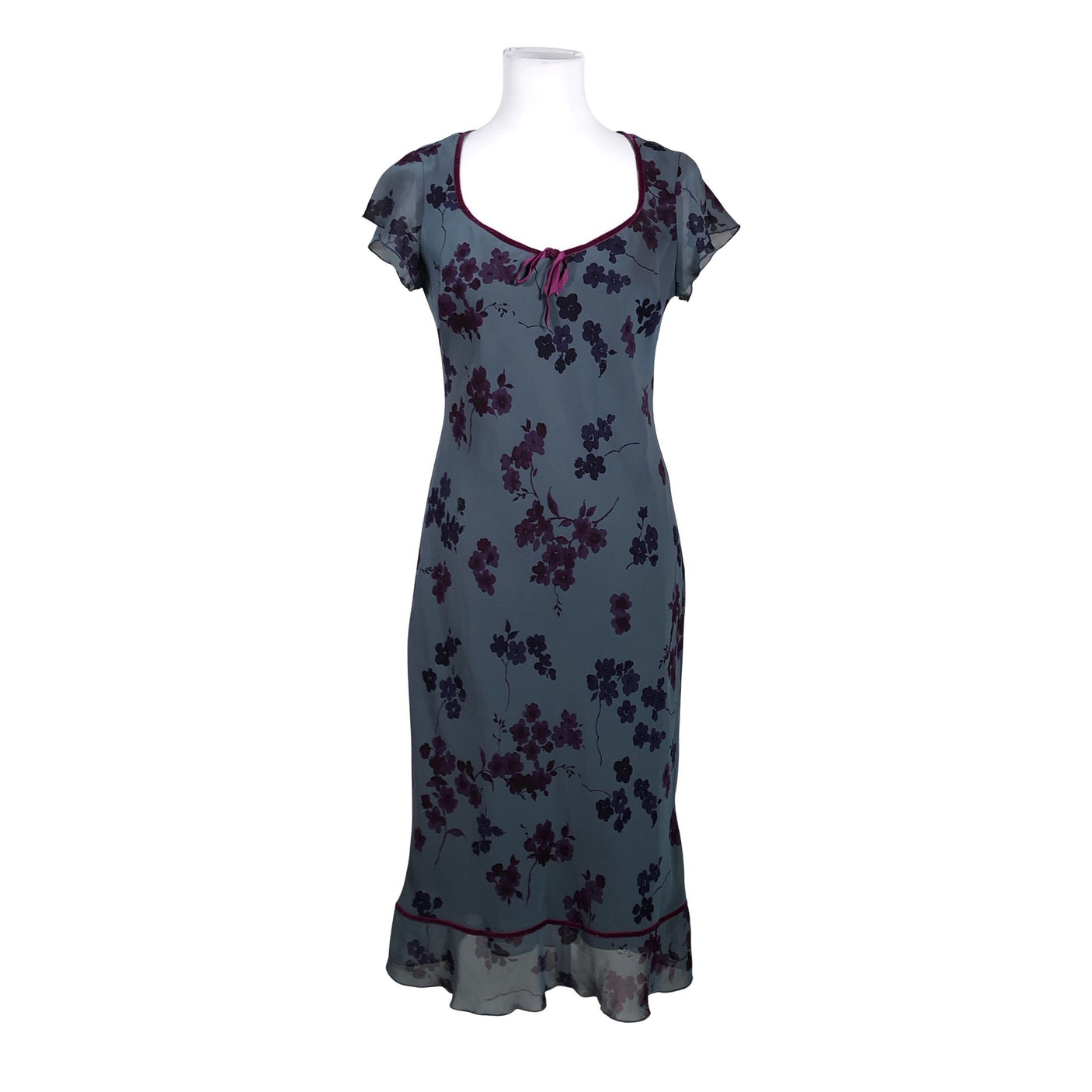 Unisex Dorothy Perkins - Schiffon dress, size 40 - Blue (1)