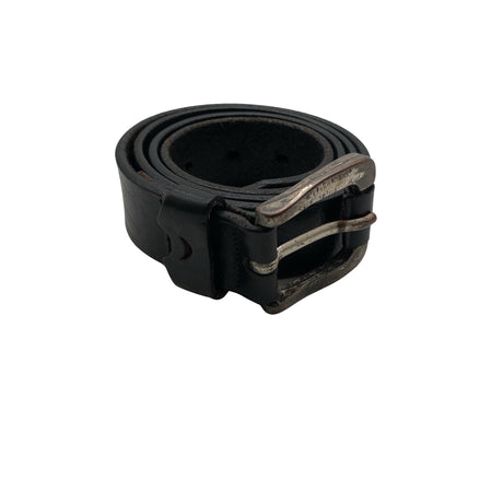 Unisex Sand - Leather belt, size Ei kokoa - Black ()