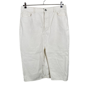 Unisex Lindex - Denim skirt, size 46 - White (1)