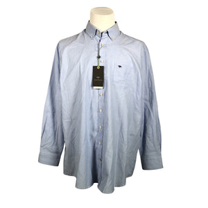 Unisex Fynch-Hatton - Collared shirt, size XXL - Blue (1)