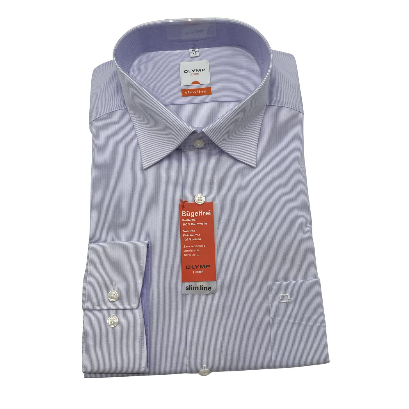 Unisex Olymp - Collared shirt, size XXL - Blue (1)