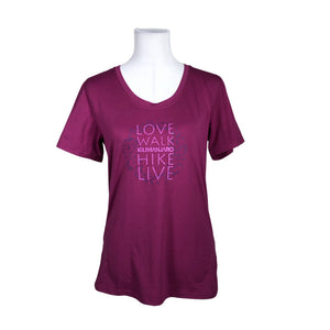 Unisex Kilimanjaro - Sports shirt, short sleeve, size 40 - Violet (1)