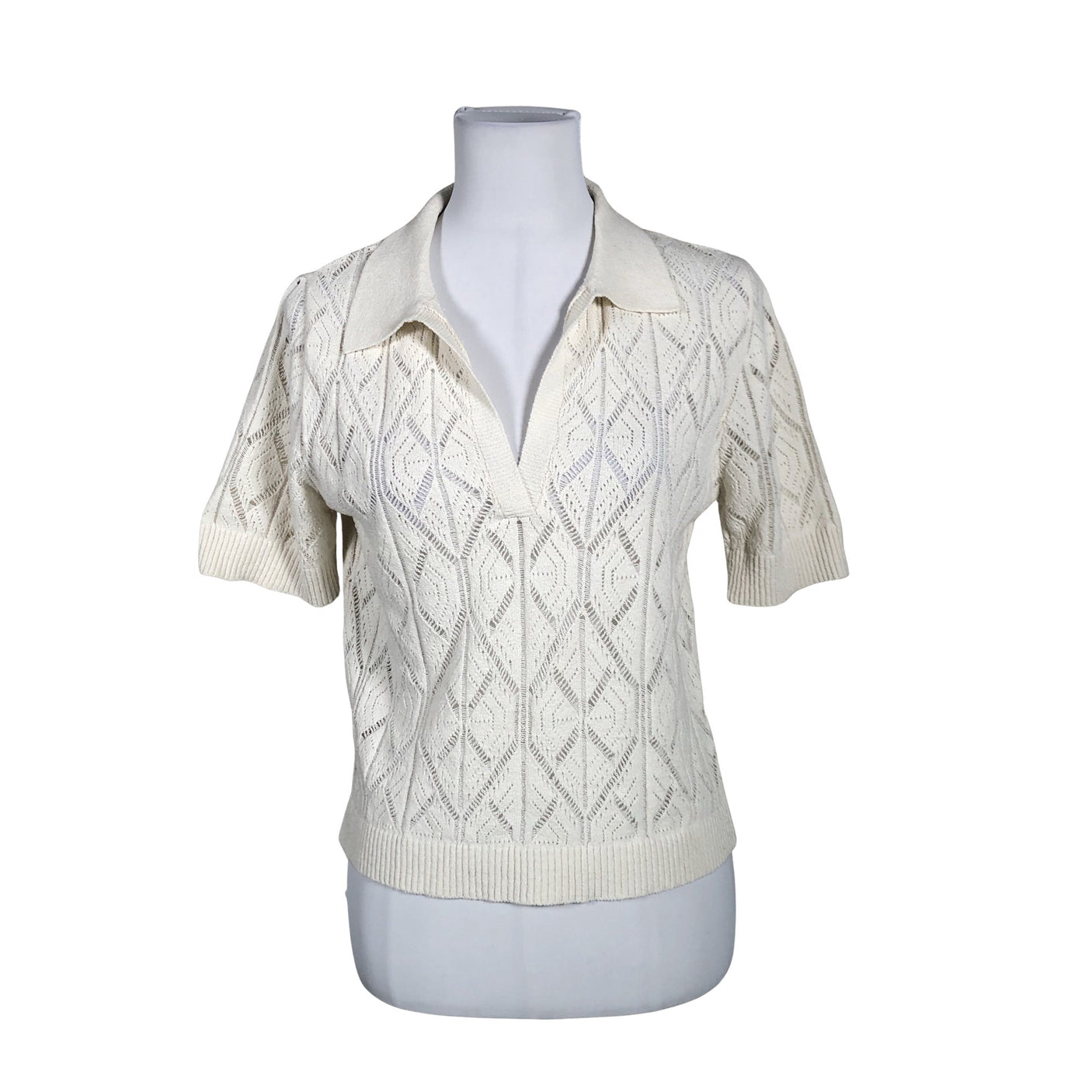 Unisex Lindex - T-shirt, size 38 - Natural white (1)