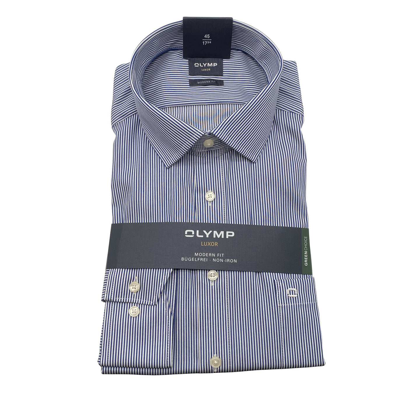 Unisex Olymp - Collared shirt, size XXL - Blue (1)