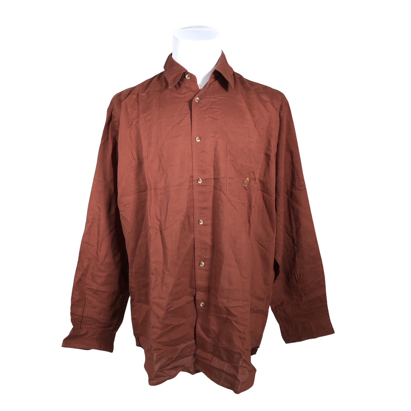 Unisex Marlboro Classics - Collared shirt, size XXL - Brown (1)