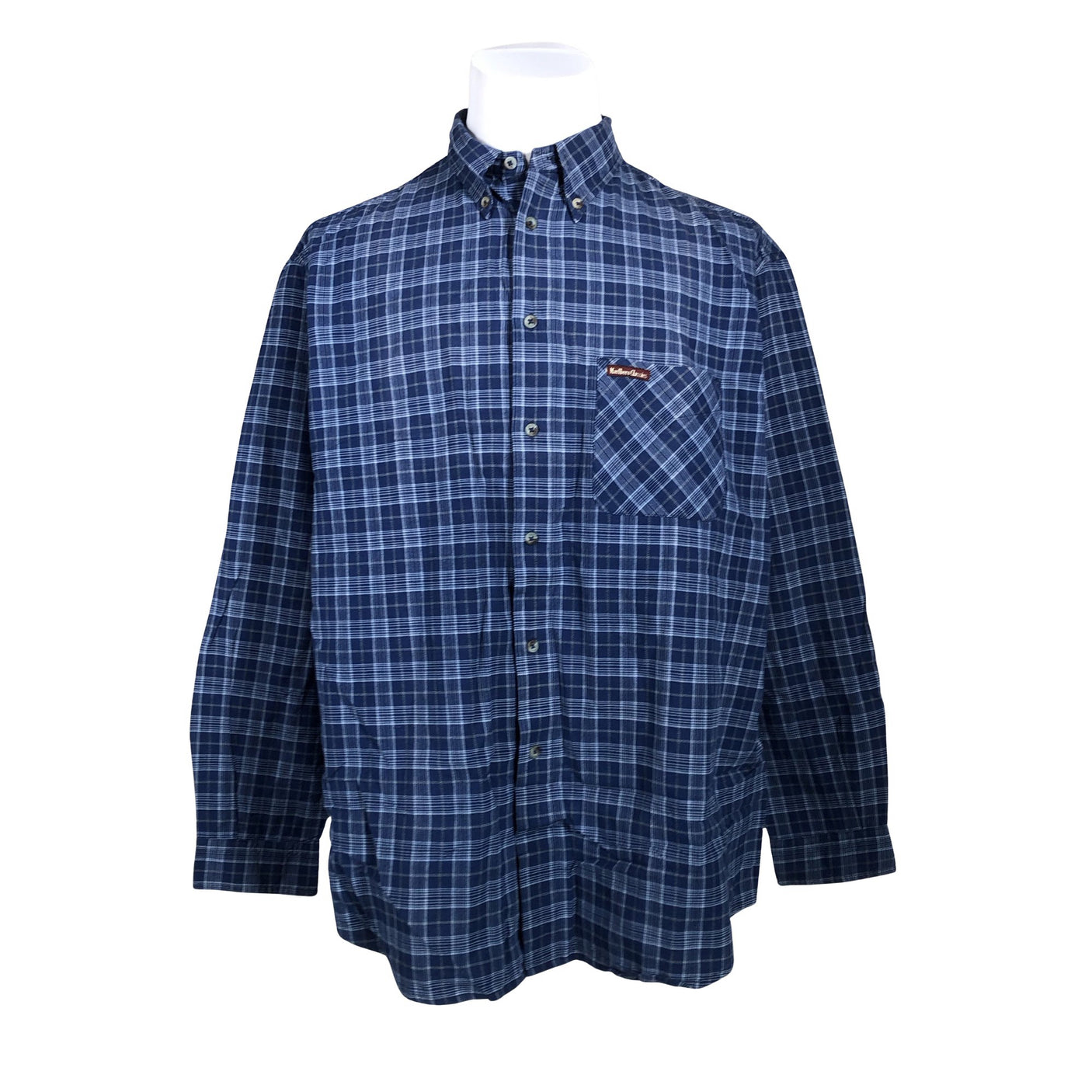 Unisex Marlboro Classics - Collared shirt, size XXL - Blue (1)