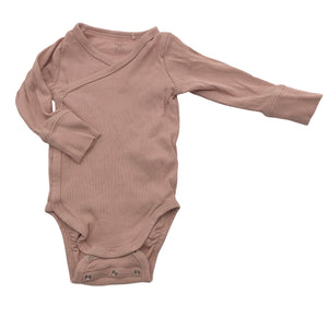 Unisex Lindex - Wrap bodysuit, size 56 - 62 - Light pink (1)