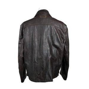 Unisex Marlboro Classics - Leather jacket, size XXL - Brown (3)