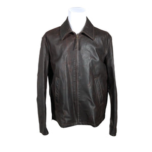 Unisex Marlboro Classics - Leather jacket, size XXL - Brown (1)