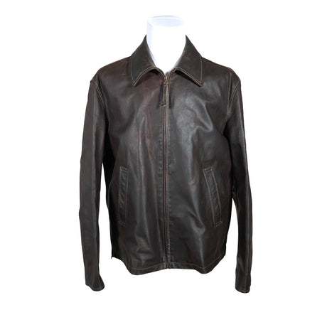 Unisex Marlboro Classics - Leather jacket, size XXL - Brown ()