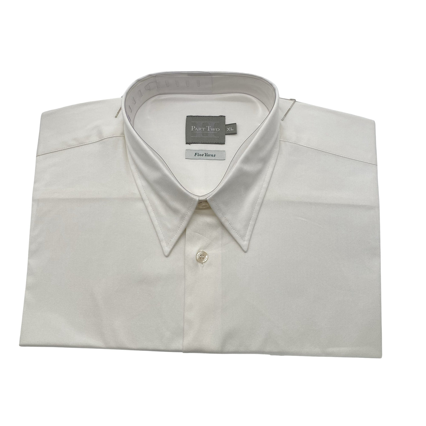 Unisex Part two - Collared shirt, size XL - White (1)