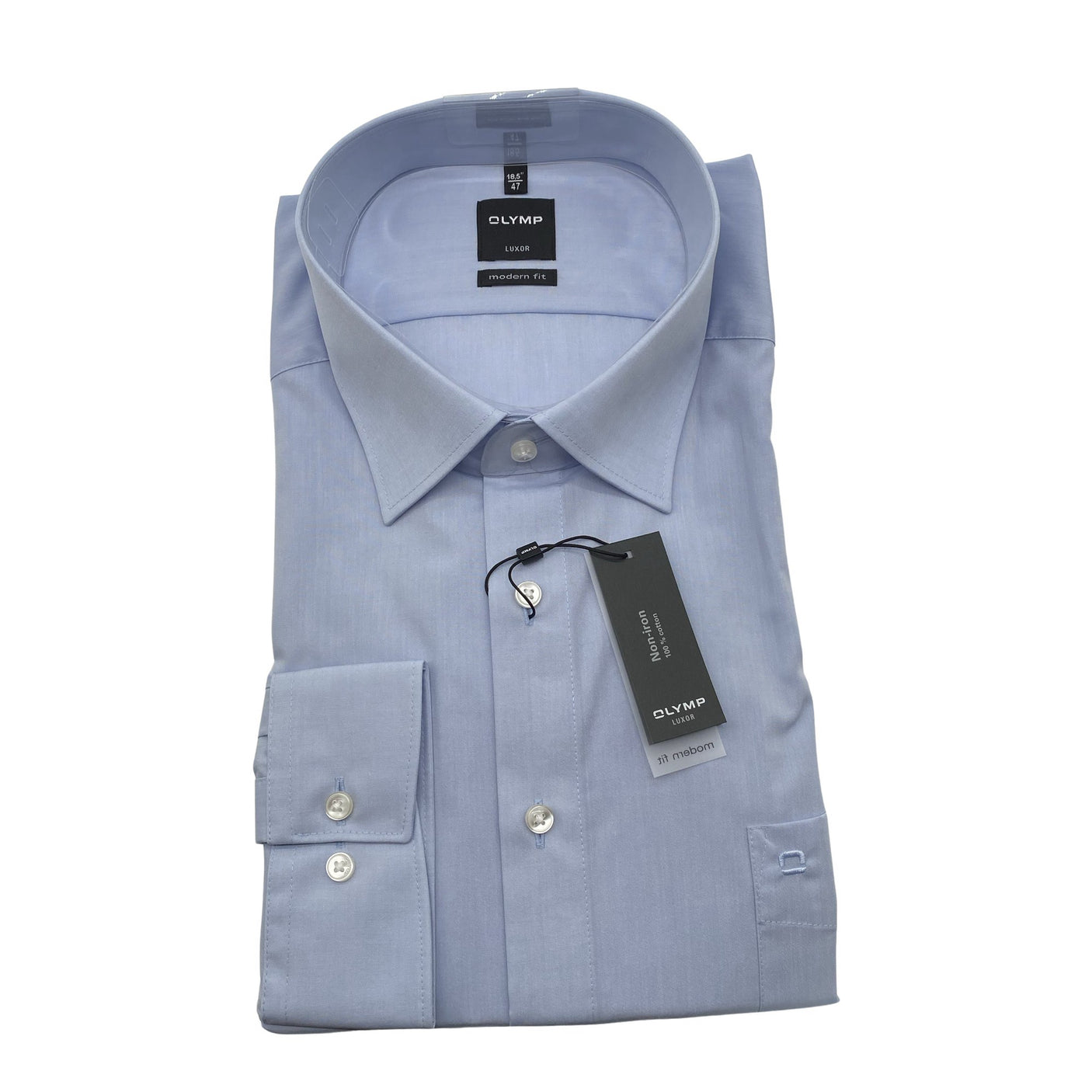 Unisex Olymp - Collared shirt, size XXXL - Blue (1)