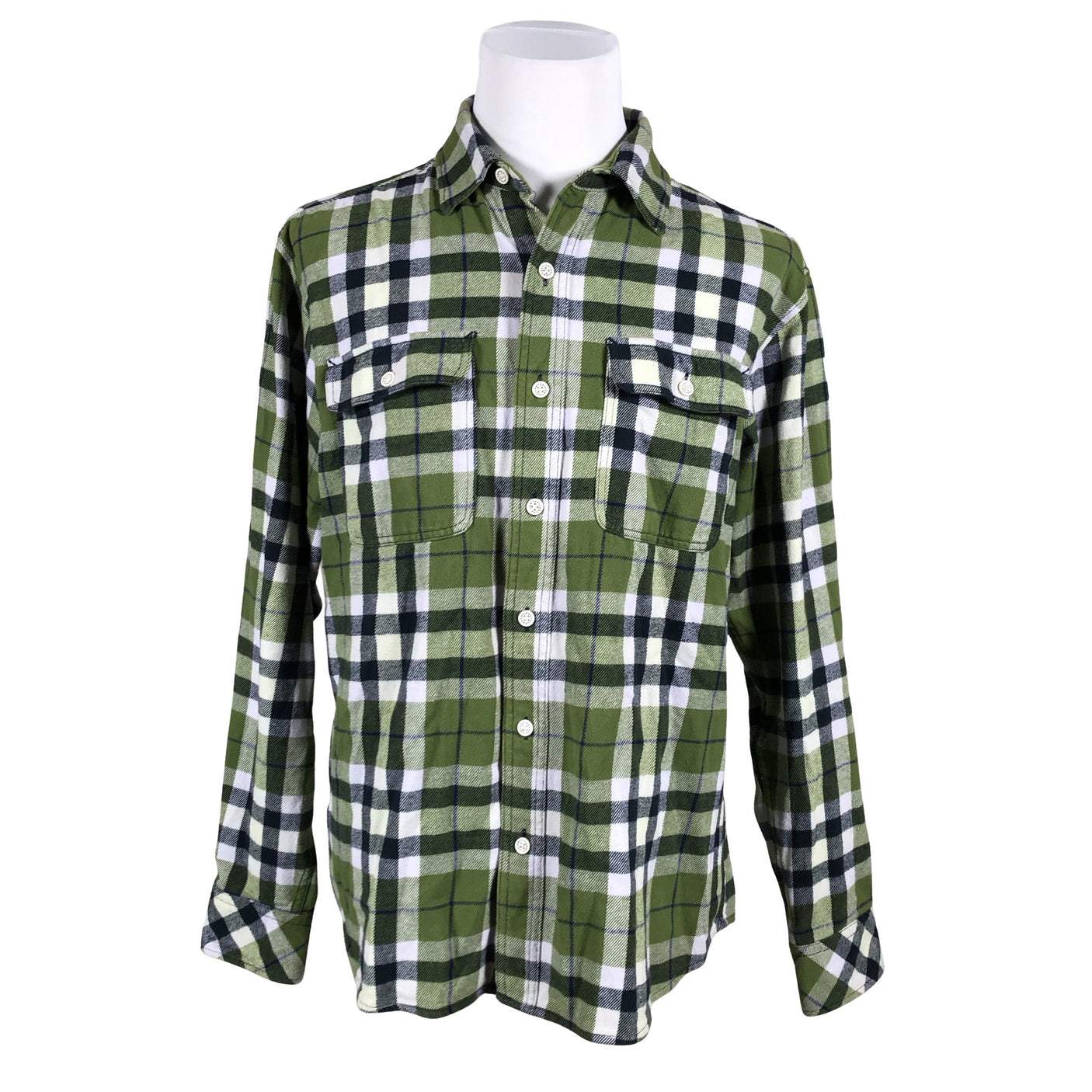 Unisex Vailent - Flannel shirt, size L - Green (1)
