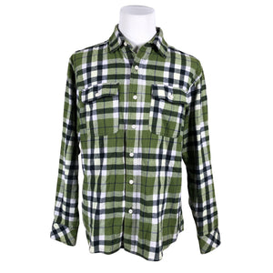 Unisex Vailent - Flannel shirt, size L - Green (1)