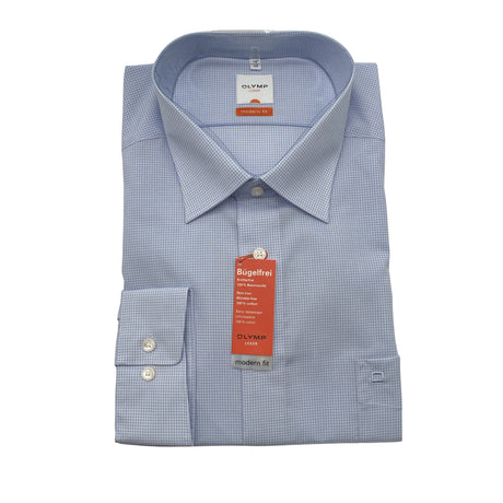 Unisex Olymp - Collared shirt, size XXXL - Blue ()