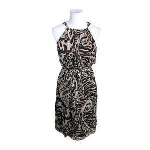 Unisex Esprit - Schiffon dress, size 38 - Brown (1)