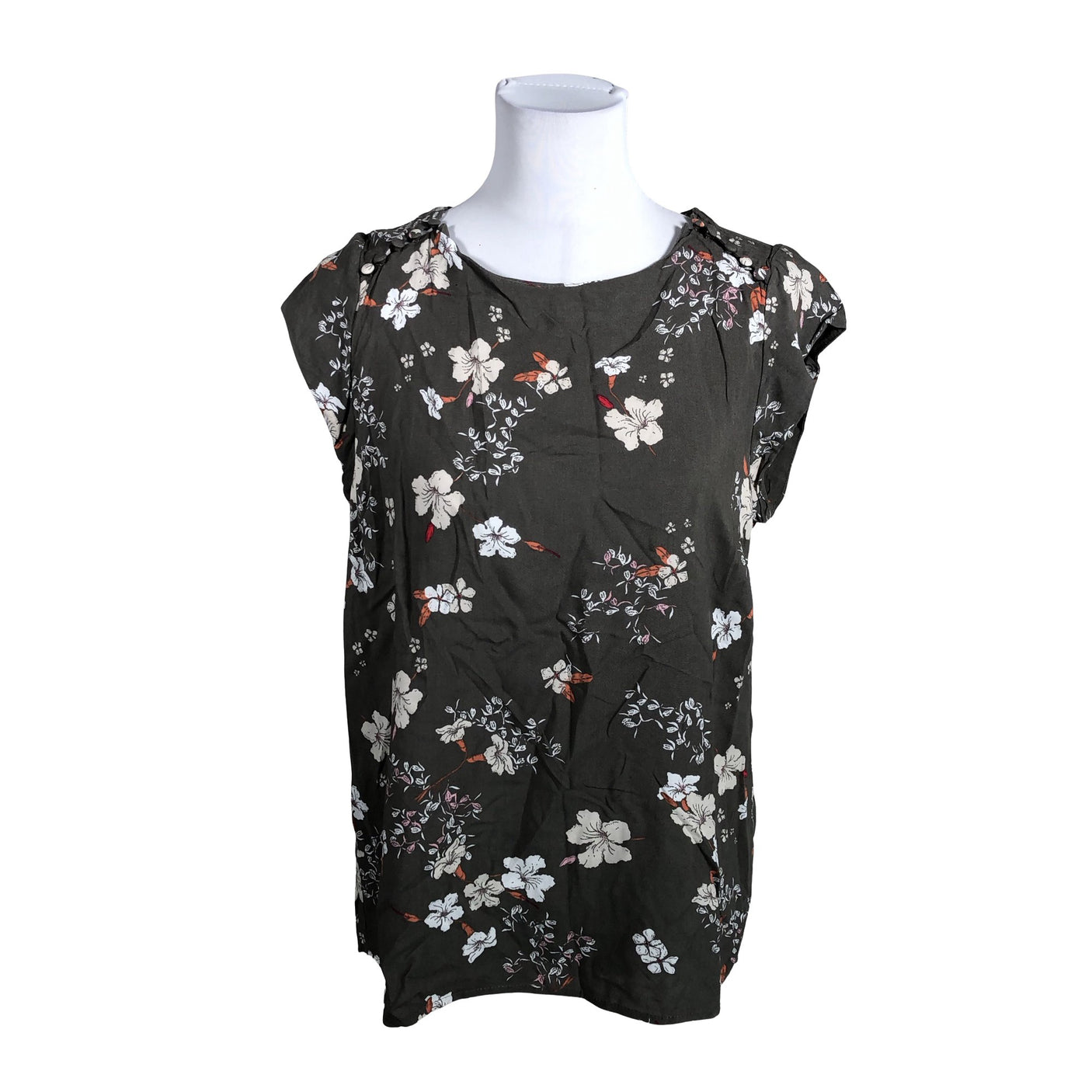 Unisex Saint Tropez - Short-sleeved blouse, size 38 - Green (1)