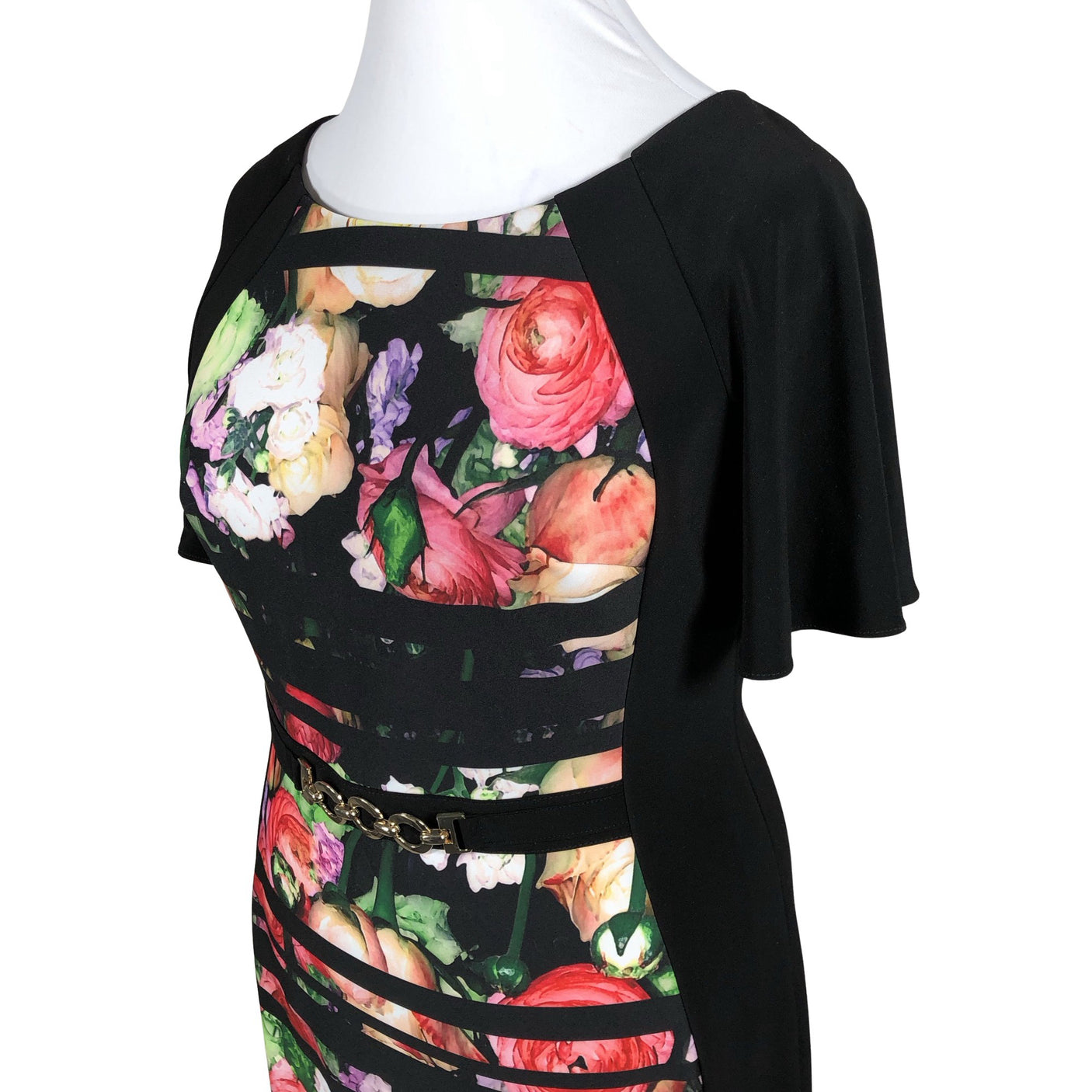 Unisex Joseph Ribkoff - Tricot dress, size 42 - Black (4)