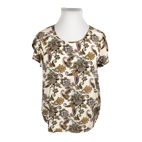 Unisex Soyaconcept - Short-sleeved blouse, size 42 - Natural white (2)
