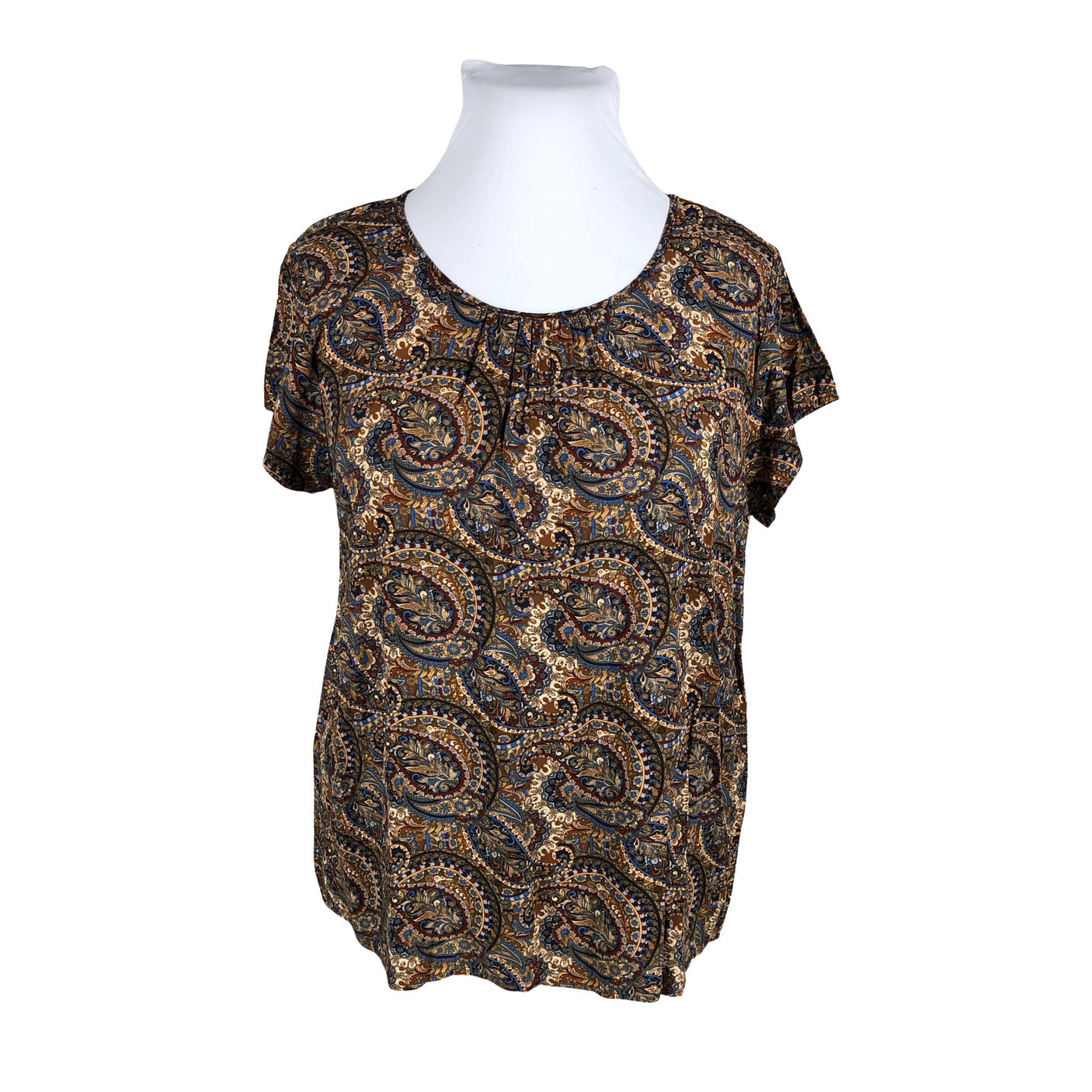 Unisex Soyaconcept - Short-sleeved blouse, size 42 - Brown (1)