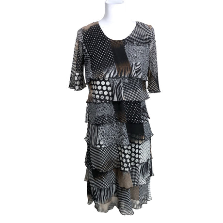 Unisex Signature - Schiffon dress, size 38 - Black ()