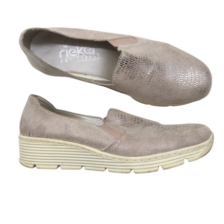 Unisex Rieker - Loafers, size 38 - Beige ()